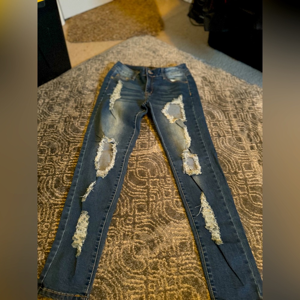 Urban Chic Jeans with Holes Size 5